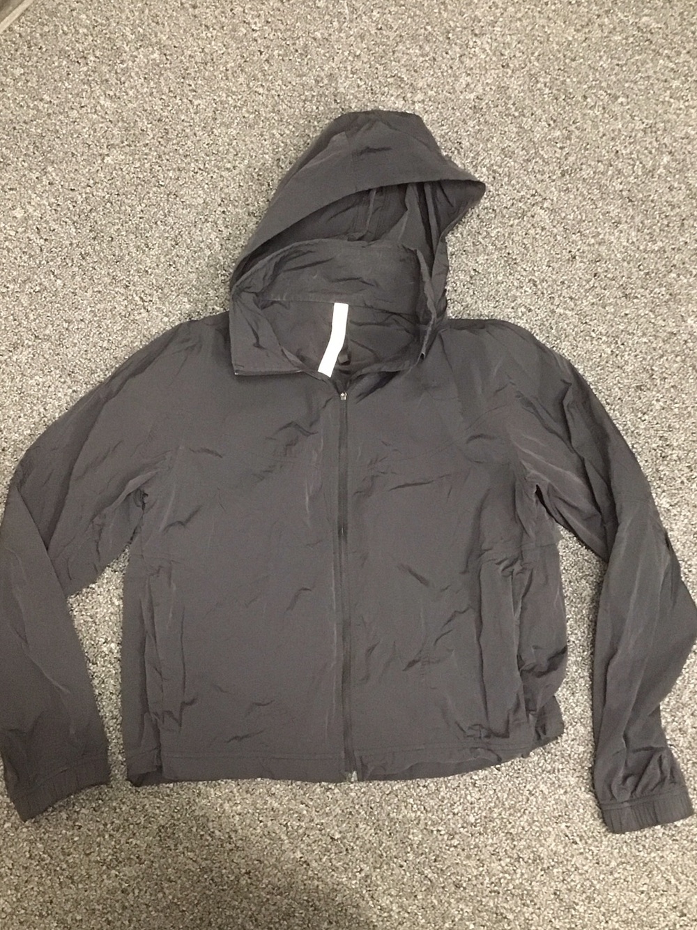 lululemon athletica Black Nylon Jacket with Hood